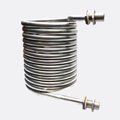 Tipo de bobina Titanium de evaporador del acuario del tubo cambiador de calor