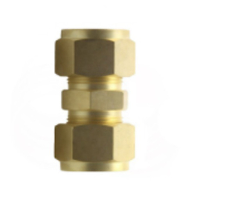 La virola doble de cobre amarillo calienta los componentes de Exhcager de las colocaciones de la compresión con Swagelok