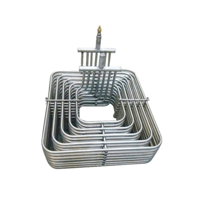 Bobina coaxial del condensador del cambiador de calor del titanio puro de la transferencia de calor