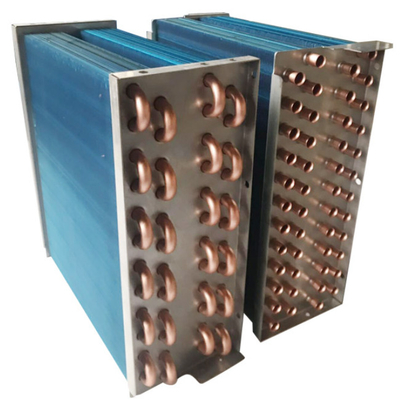 Tipo de epoxy bobina de la aleta del tubo de la capa 8.6m/S SS del ventilador del cambiador de calor