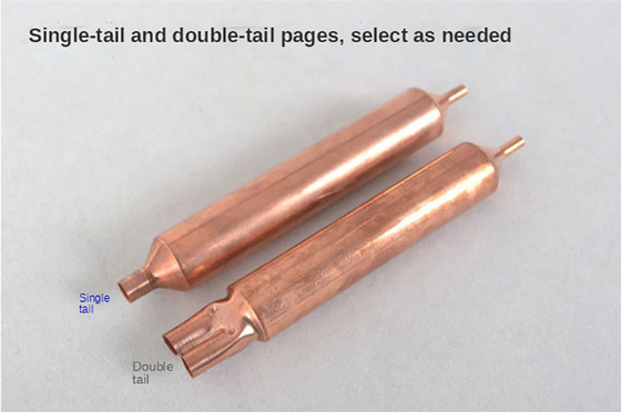 Componentes más secos del cambiador de calor del filtro doble de la cola con el OEM capilar disponible