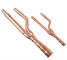 Altos componentes del cambiador de calor de la durabilidad del tubo del cobre de la rama