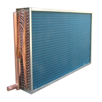 Tipo cambiador de la aleta del cobre del tubo de cobre de calor para el aire acondicionado central