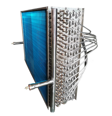 Tipo cambiador de la aleta del cobre del tubo de cobre de calor para el aire acondicionado central